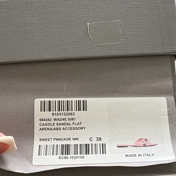 Balenciaga cagole💕💕💕 Pink Leather Slide Sandals sz 39 - Picture 8 of 9